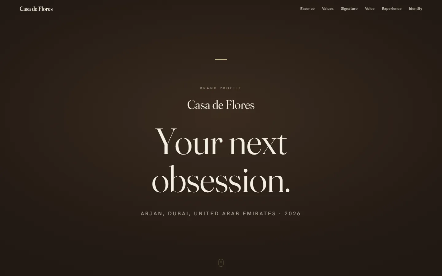 Casa de Flores brand book cover